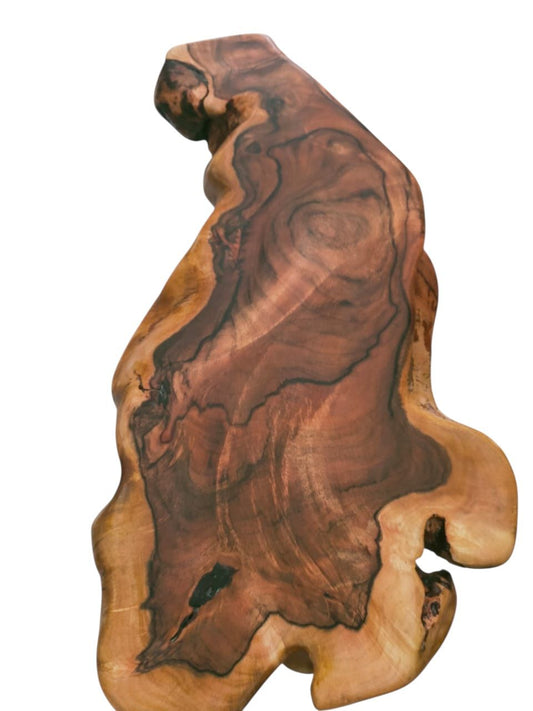 Tavolino laterale in legno di acacia – 40 cm | Fascino naturale, rifinito a mano