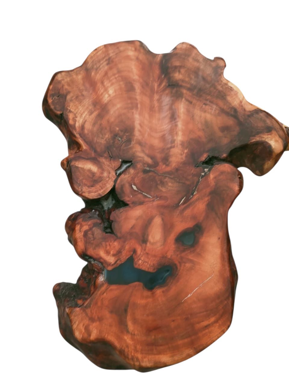 Mesa de centro de madera de acacia natural: pieza única hecha a mano, perfecta para rincones acogedores.