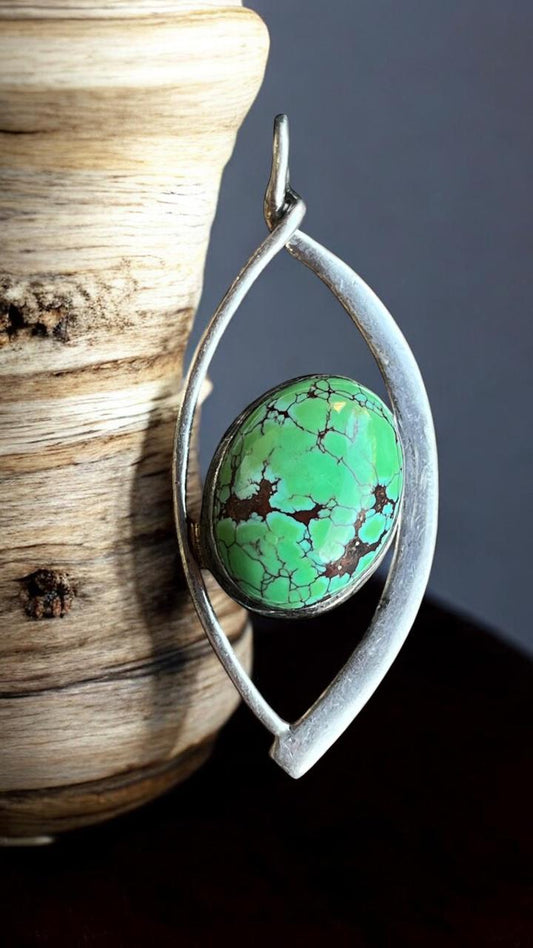 "عين لا تبهت" - قلادة فيروز مصري بسلسلة فضية