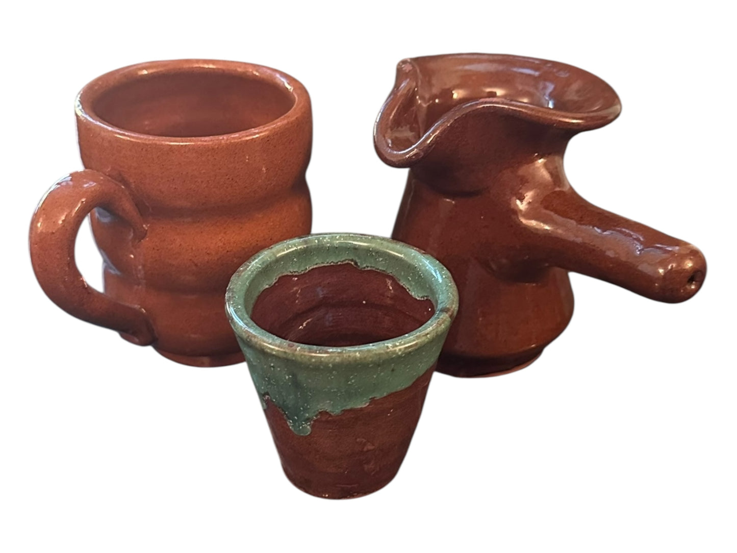 Juego de café turco de arcilla hecho a mano: incluye cafetera, 2 tazas, quemador de incienso y muestras de regalo.