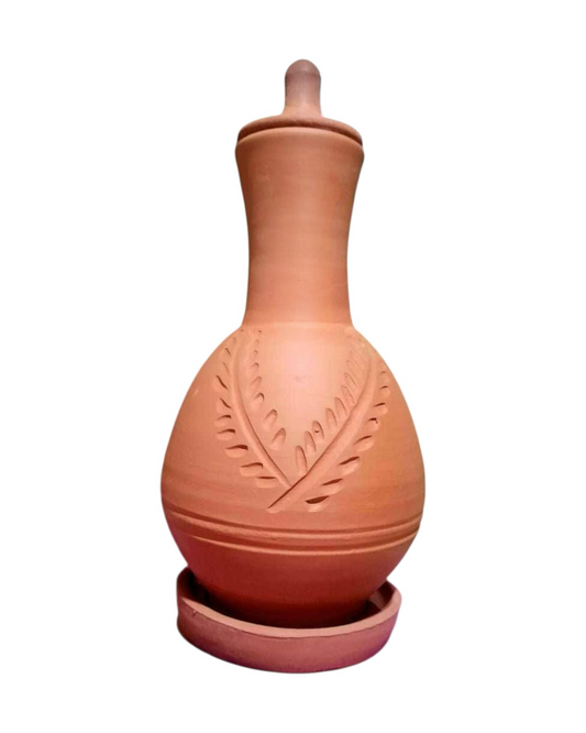 Nile Carve — Brocca per l'acqua in argilla incisa a mano