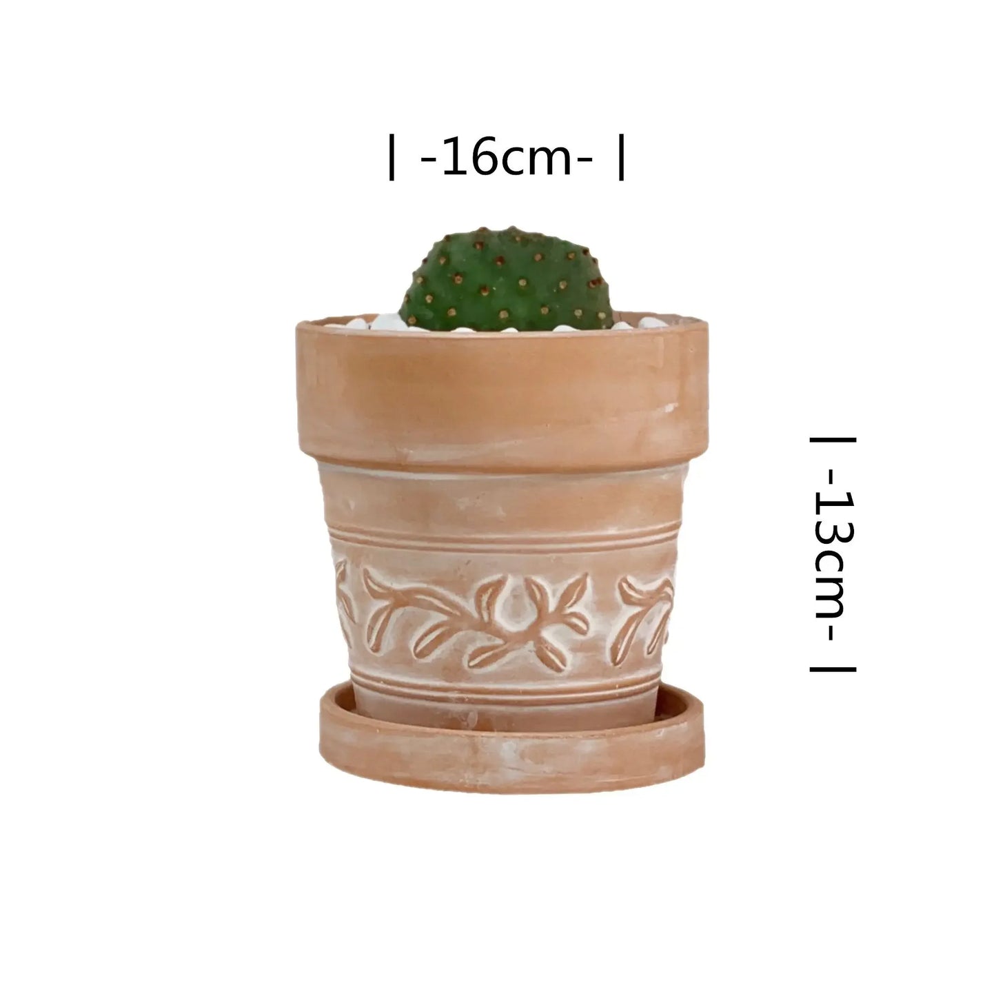 Maceta de cerámica roja, maceta de terracota, macetas de arcilla para cactus y suculentas, macetas de jardín, suministros de jardinería