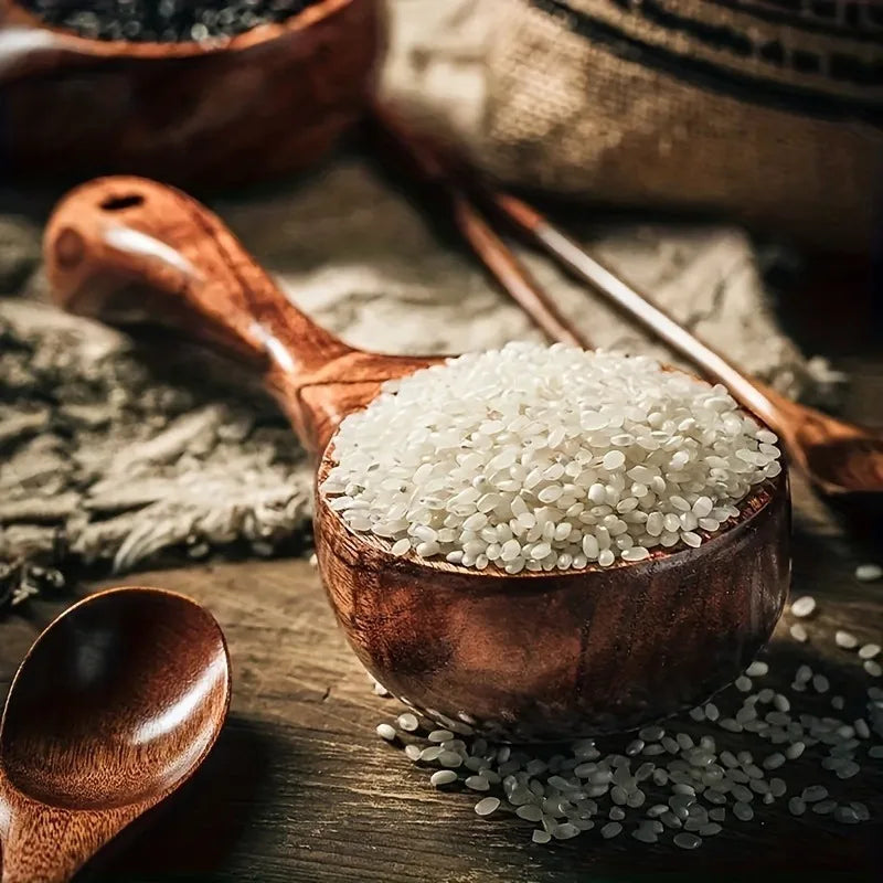 Cuchara de sopa de madera, suministros de cocina, barra de madera para miel, beber café, reutilizable, mango marrón para comer, mezclar, revolver y cocinar.