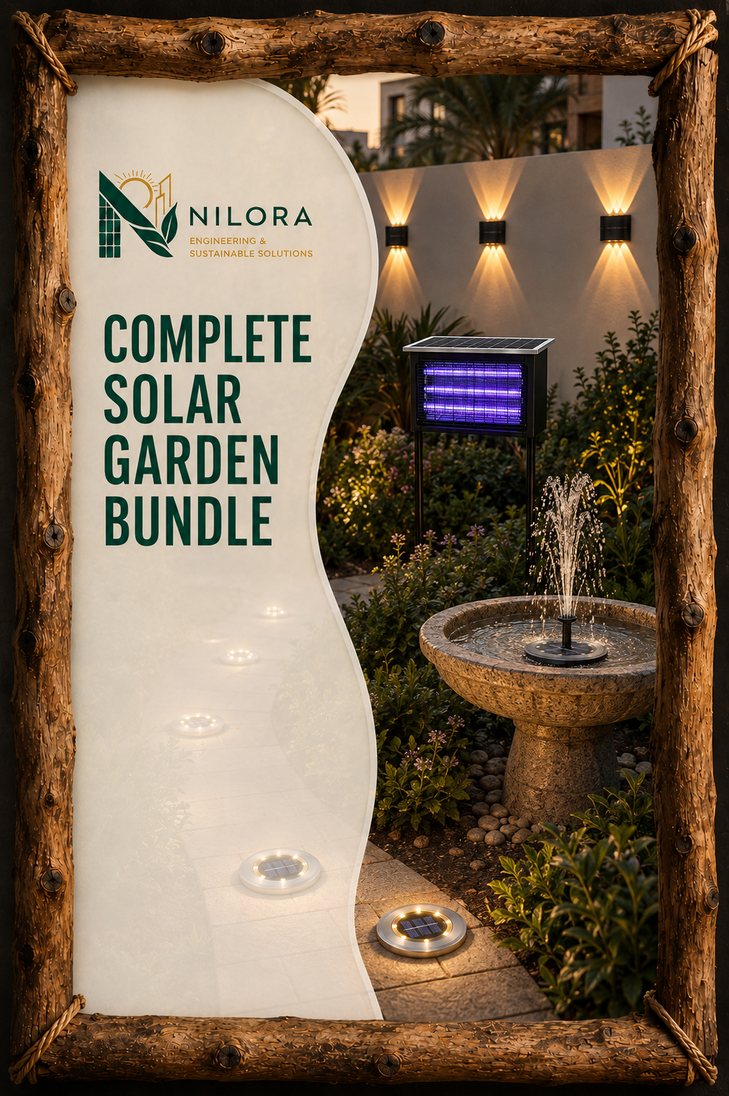Nilora Solar Outdoor Comfort Bundle