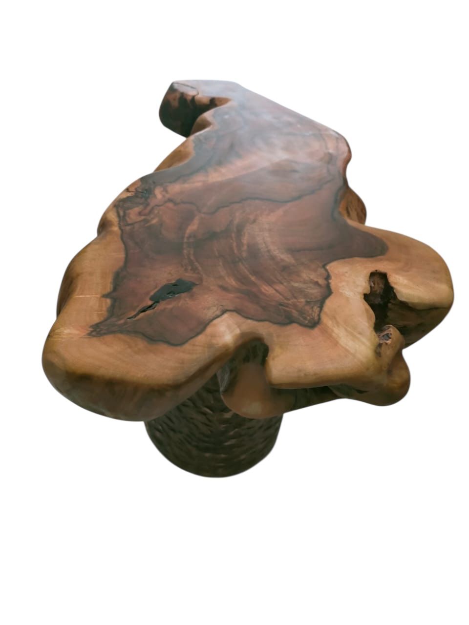 Acacia Wood Side Table – 40cm | Natural, Hand-Finished Charm