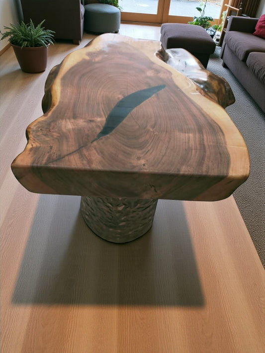 Half-Round Acacia Wall Table – 40cm | Perfect Balance of Form & Function