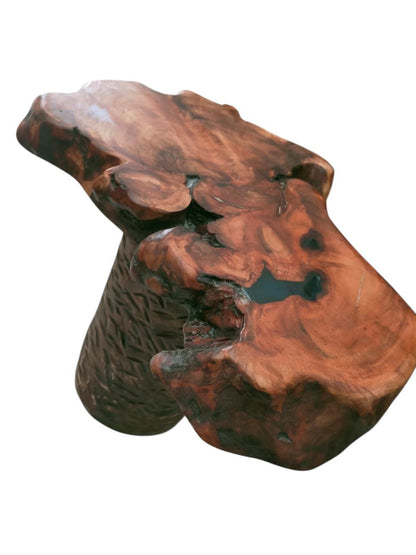 Mesa de centro de madera de acacia natural: pieza única hecha a mano, perfecta para rincones acogedores. 