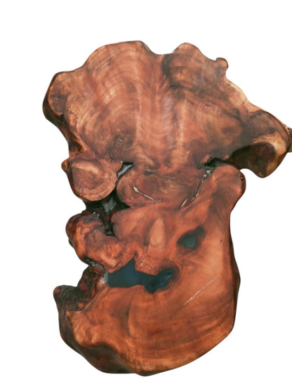 Mesa de centro de madera de acacia natural: pieza única hecha a mano, perfecta para rincones acogedores. 