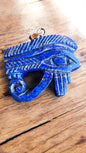Horus Vision – Lapis Lazuli Eye Pendant with Silver Chain