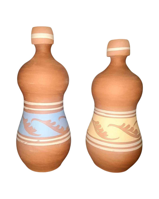 Desert Cool Duo — Bottiglie d'acqua in argilla naturale 