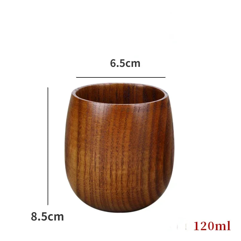 Cuencos de madera japoneses de azufaifo para niños, bebés y adultos, cuencos pequeños para sopa, cuencos de ensalada de madera maciza, vajilla retro para el hogar.