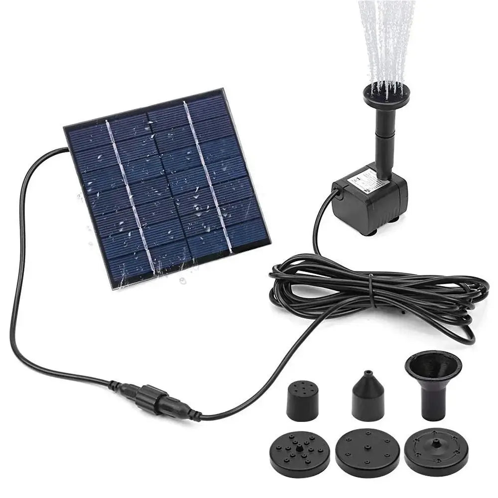 Mini solar bird bath fountain 11CM