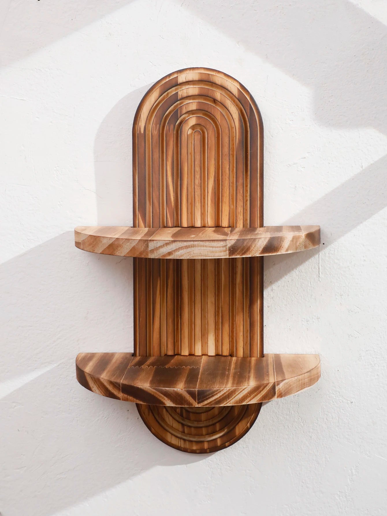 Rustic Wooden Wall Shelves
