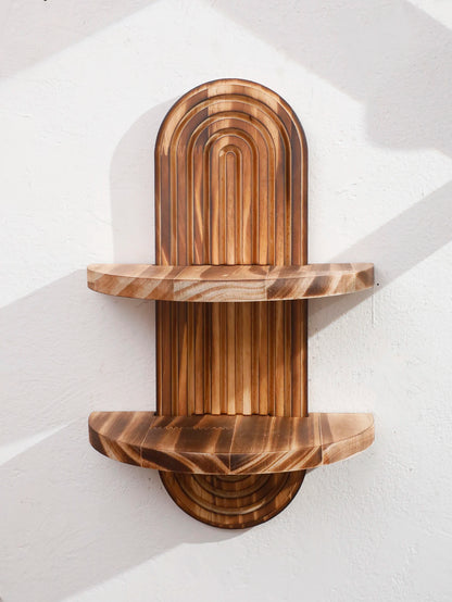 Rustic Wooden Wall Shelves