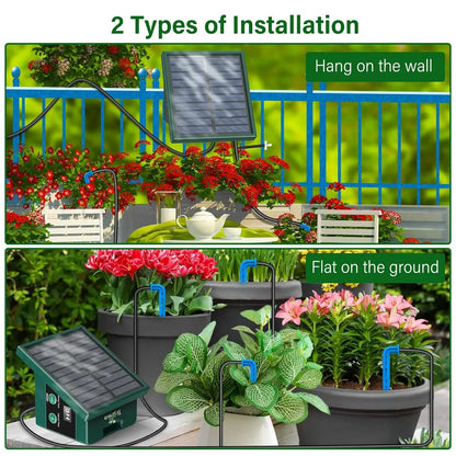 Solar Automatic Drip Irrigation System for Gardens & Balconies