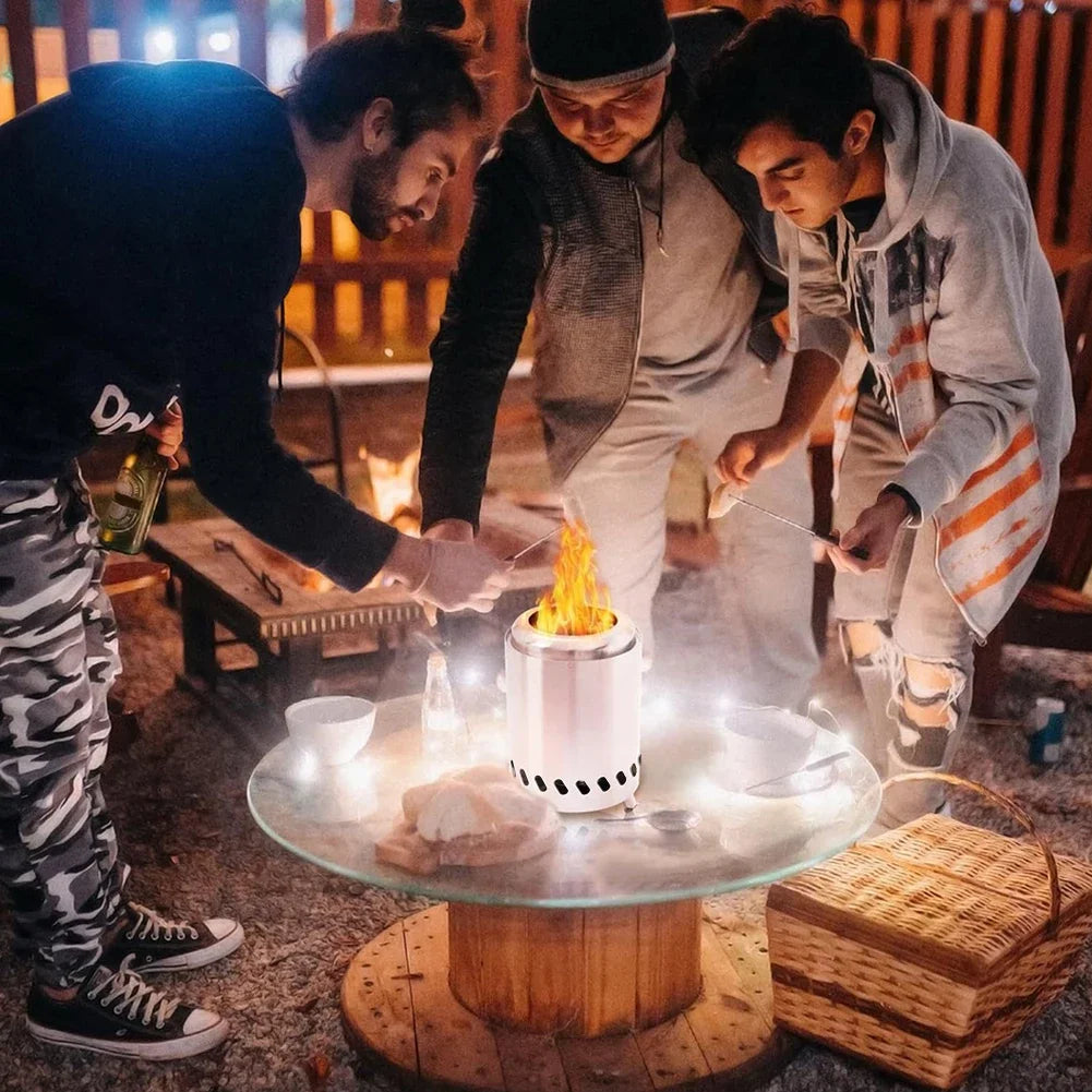 Smokeless Tabletop Fire Pi