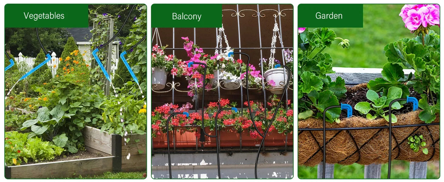 Solar Automatic Drip Irrigation System for Gardens & Balconies