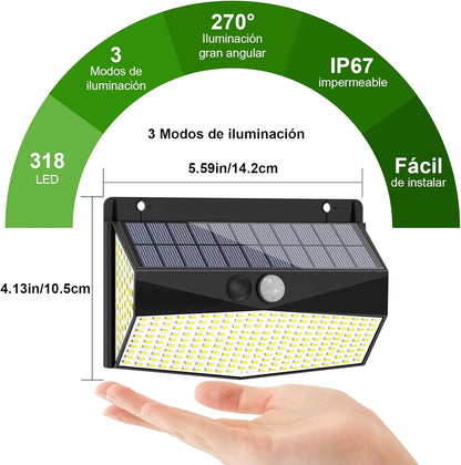 Solar Motion Sensor Wall Lights – Set of 4
