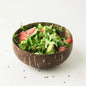 Cuencos de coco para servir platos Ensalada de madera Cuenco de madera reutilizable Utensilios para servir Cuencos de cáscara de coco natural Desayuno Fiesta