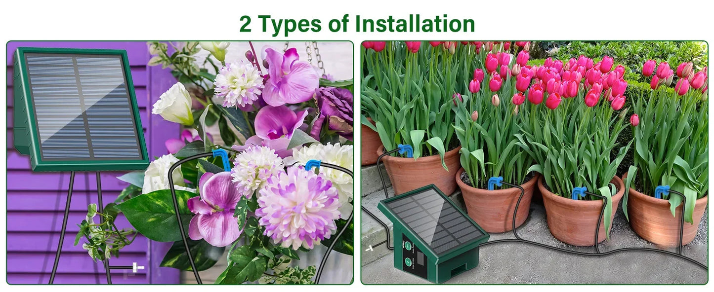 Solar Automatic Drip Irrigation System for Gardens & Balconies