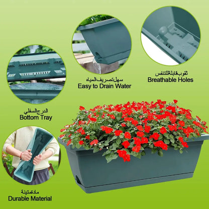 Self-Watering Herb Planter Box – Set of 6