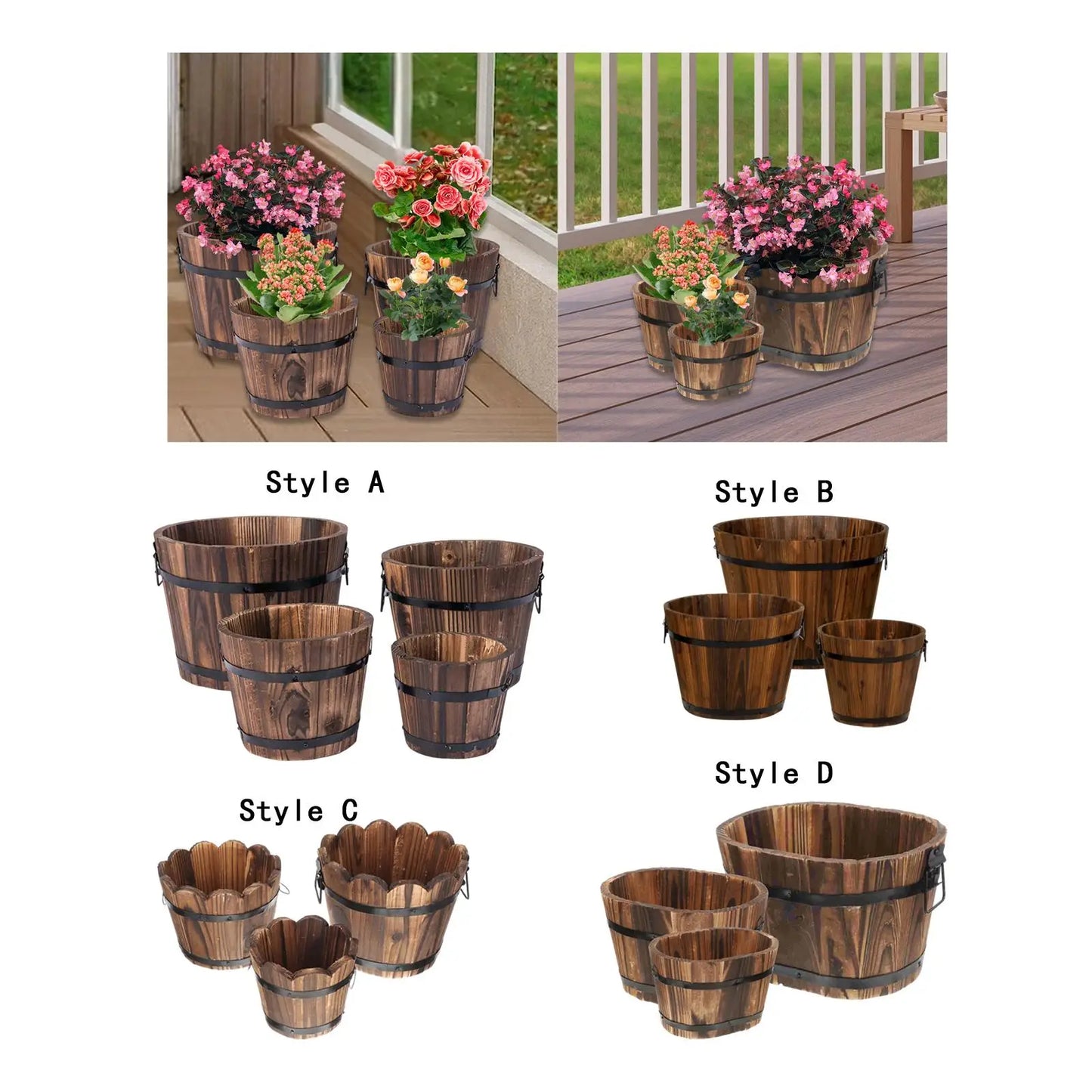 Rustic Wooden Planter
