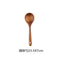 Cuchara de cocina de teca natural, espátula de madera para cocina, juego de utensilios antiadherentes con ganchos para colgar, juego de utensilios de cocina