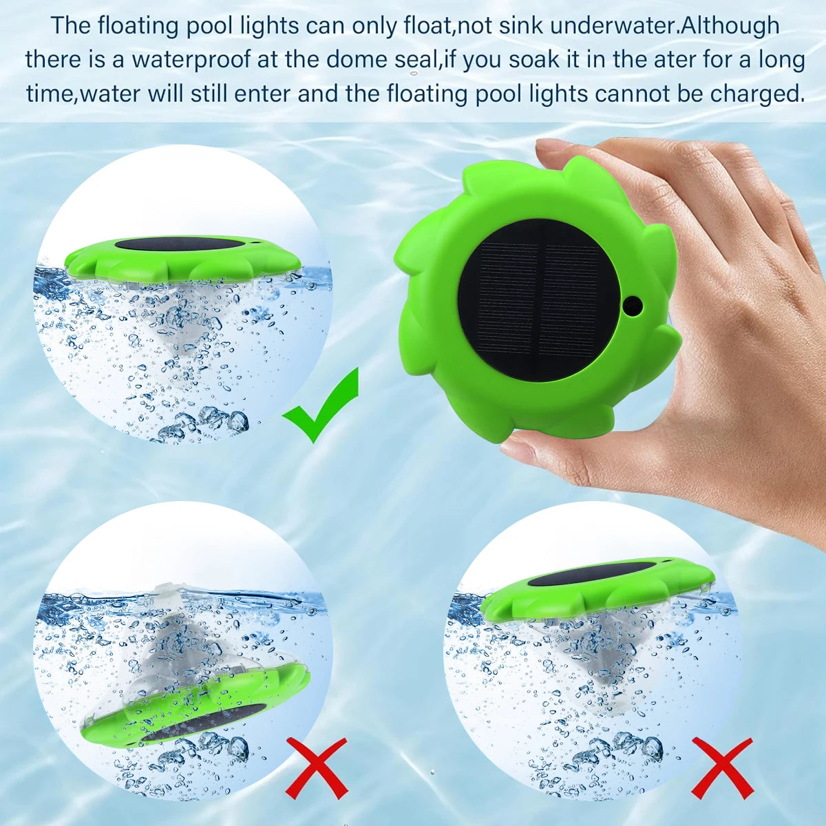 Nilora AquaGlow Solar Pool Light