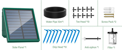 Solar Automatic Drip Irrigation System for Gardens & Balconies