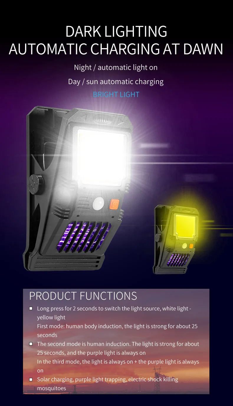 SolarGuard™ Portable Mosquito & Garden Light