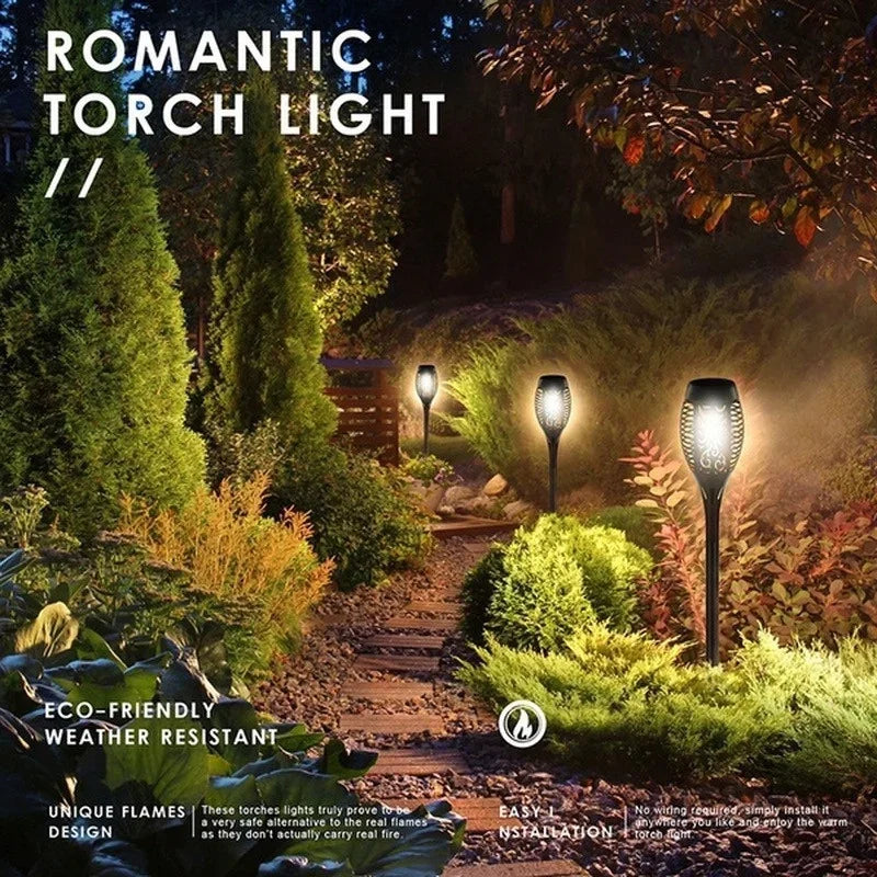Solar Flame Torch Lights