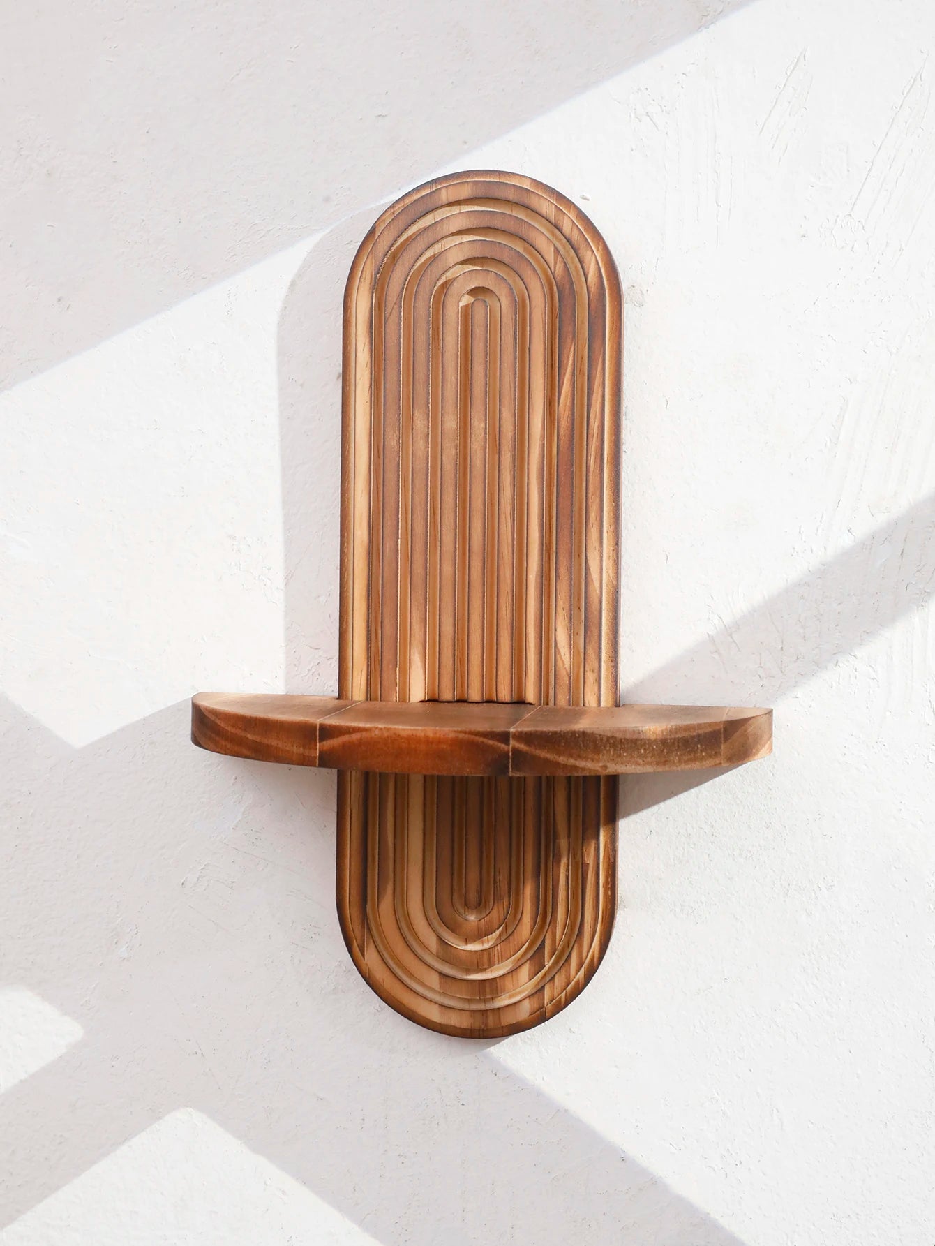 Rustic Wooden Wall Shelves