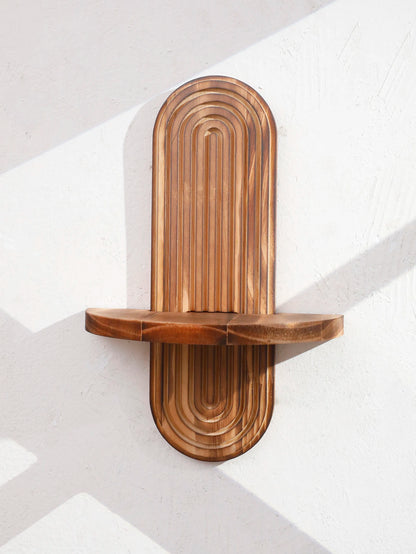 Rustic Wooden Wall Shelves