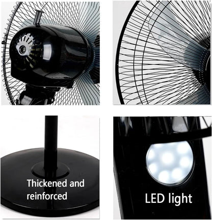 Solar Emergency Standing Fan – 16"