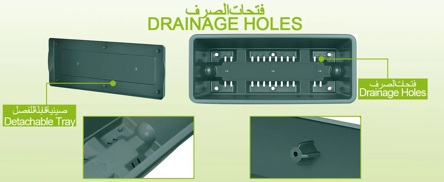 Self-Watering Herb Planter Box – Set of 6