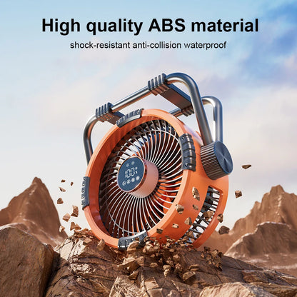 Rechargeable Camping Fan with Light