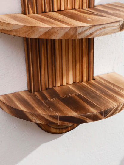Rustic Wooden Wall Shelves