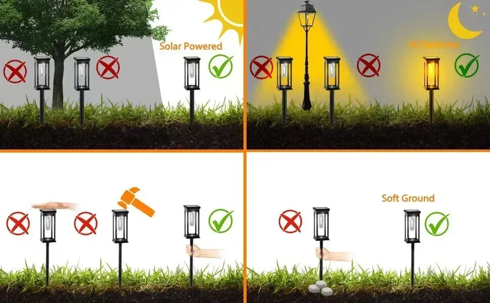 Automatic Solar Path Lights