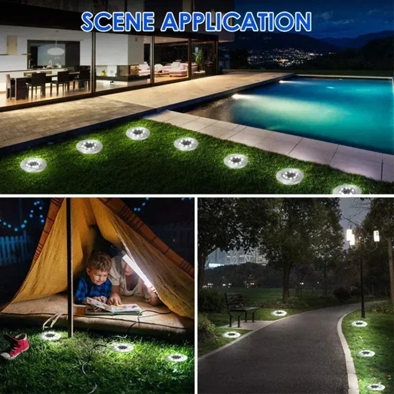 Nilora Solar Ground Lights Pro – LED Garden Pathway Lights