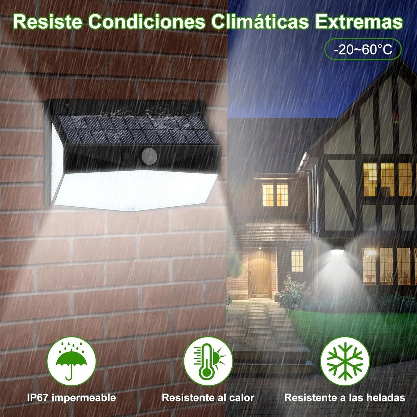 Solar Motion Sensor Wall Lights – Set of 4