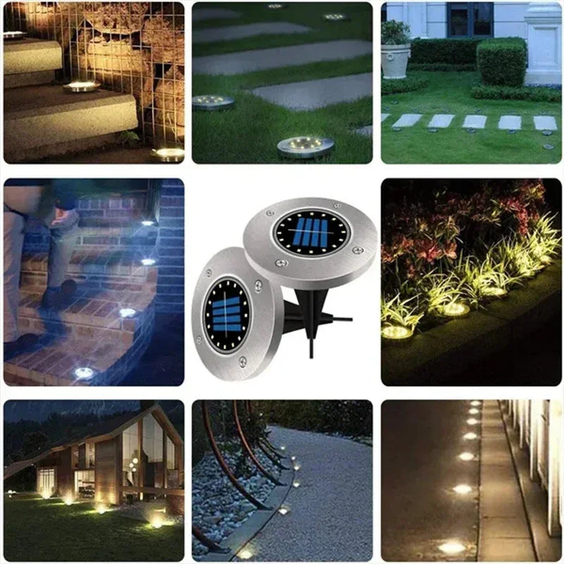 Nilora Solar Ground Lights Pro – LED Garden Pathway Lights
