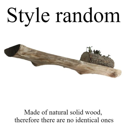 Solid Wood Wall Organizer Shelf