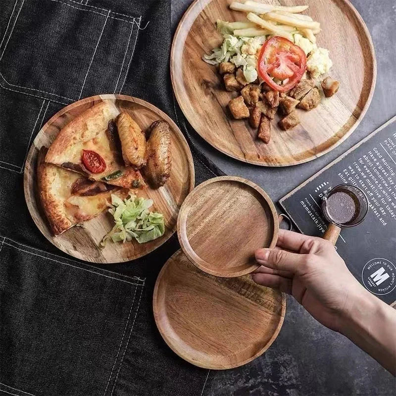 Wooden serving tray 25cm