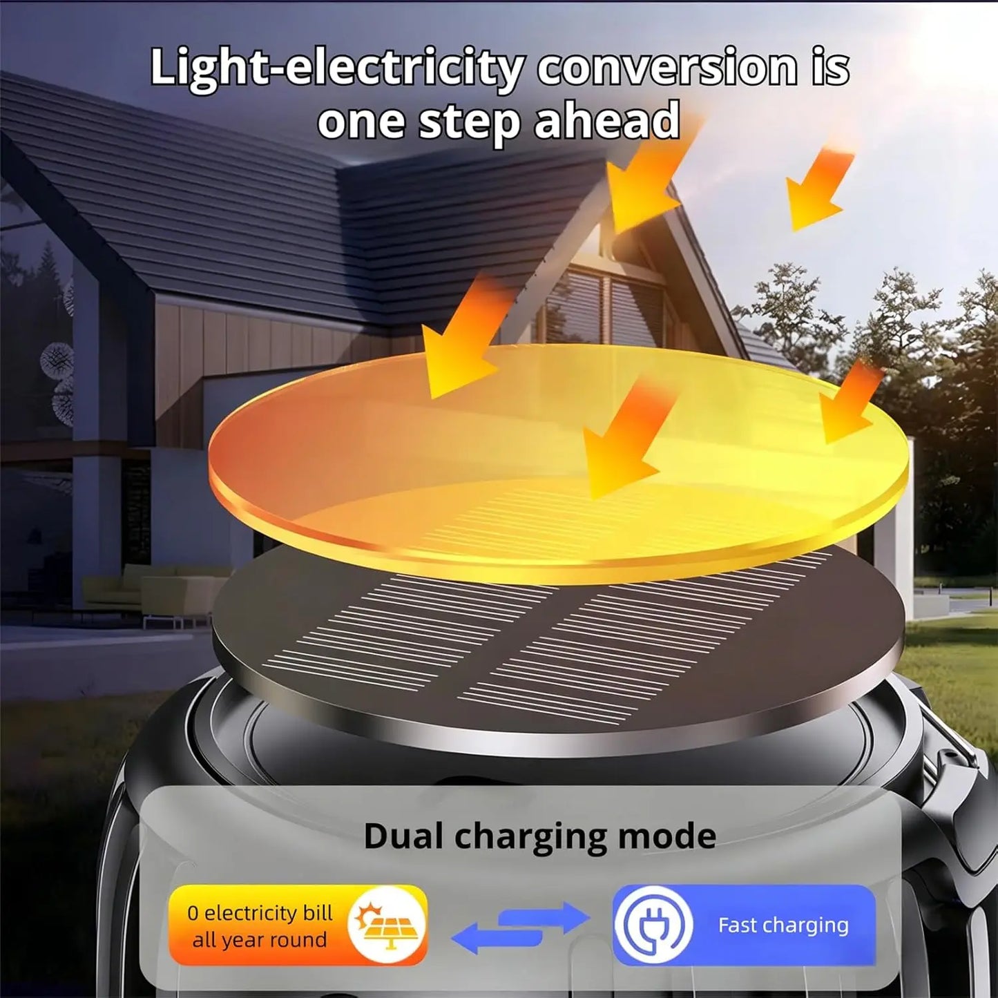 Nilora Solar Camping Bug Zapper Lantern - feature view