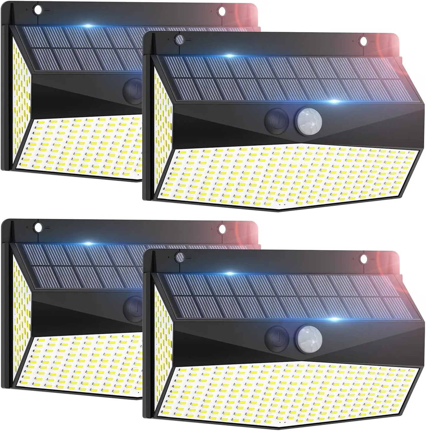 Solar Motion Sensor Wall Lights – Set of 4