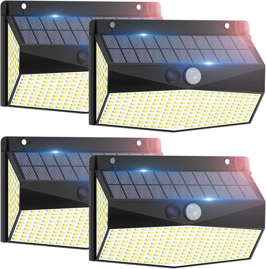 Solar Motion Sensor Wall Lights – Set of 4