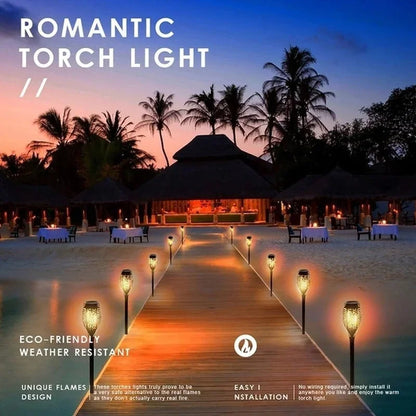 Solar Flame Torch Lights