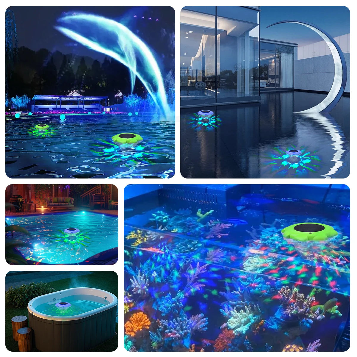 Nilora AquaGlow Solar Pool Light