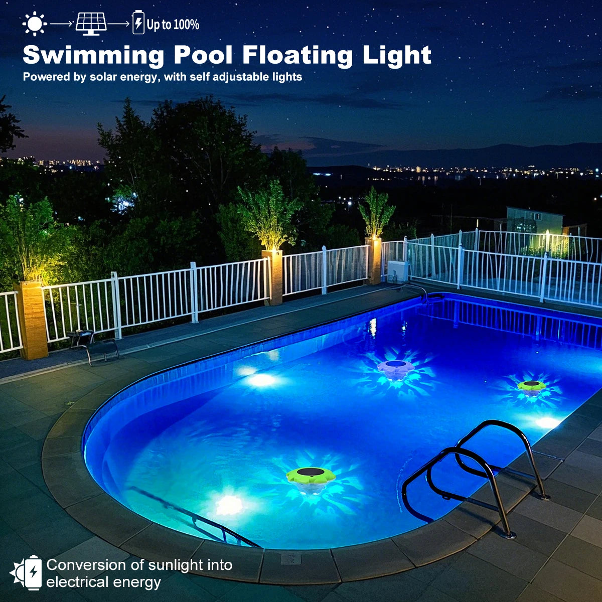 Nilora AquaGlow Solar Pool Light