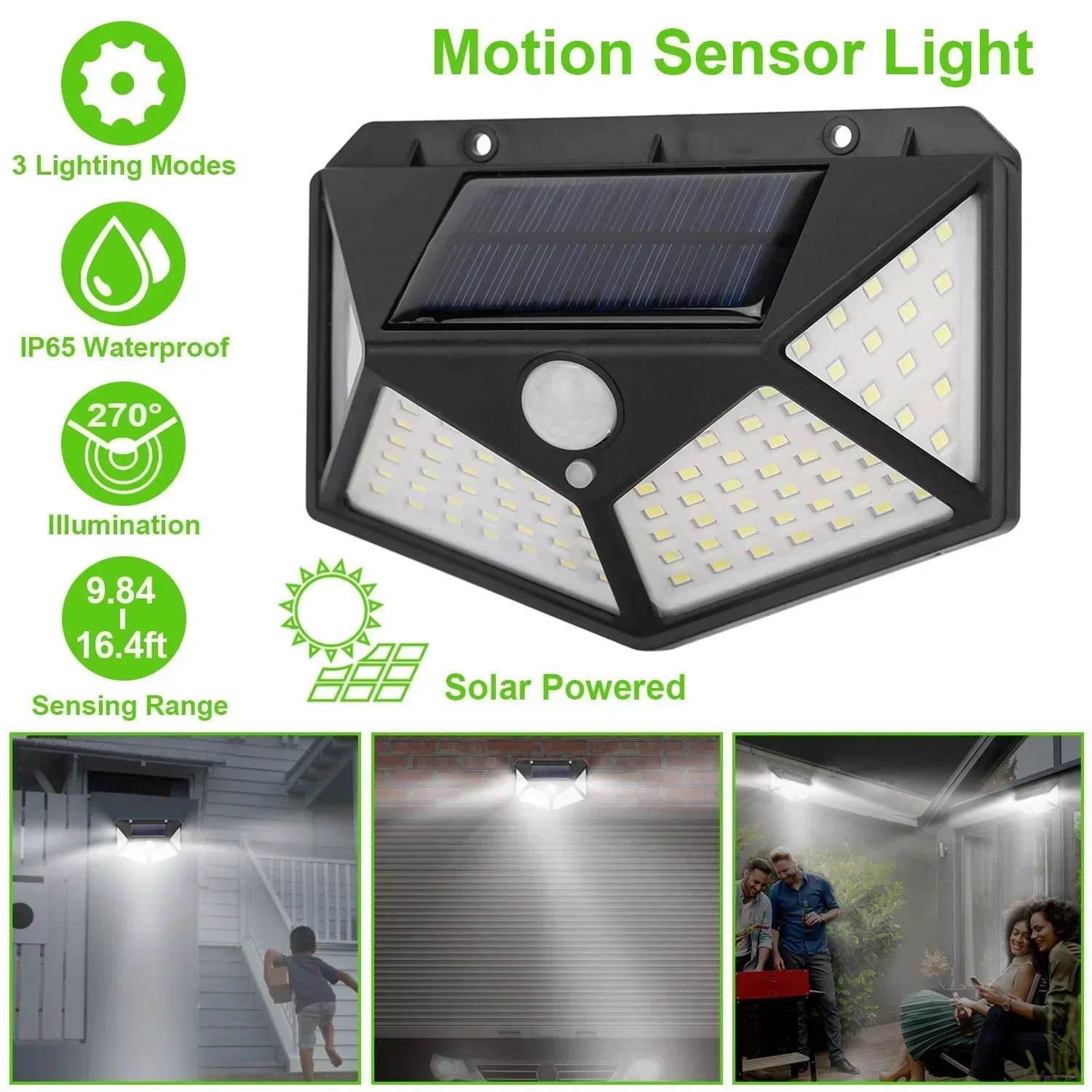 Solar Motion Security Light 100 LED — product detail